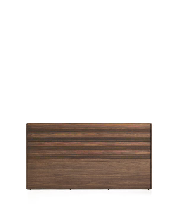 KAVE HOME Norlen sengegavl, m. LED-lys - mørk valnøddefiner (til seng 160 x 200 cm)