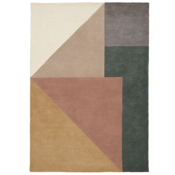 Linie Design Arguto uldtæppe 250x350 cm Lyserød