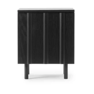 Normann Copenhagen Rib sengebord Soft black, 52x42x40 cm
