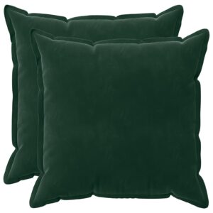 Pyntepuder HOUTEN 2 stk. 70 x 70 cm mørkegrøn fløjl
