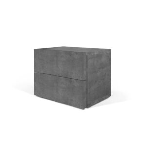TEMAHOME Aurora Sengebord - Grå beton-finish, 60 cm