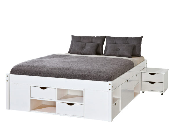 Timm seng 160x200 cm hvid
