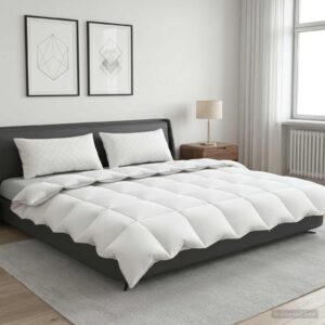 Vinterdyne FULDA 200 x 200 cm 300 GSM 90% gåsedun hvid