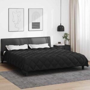 Vinterdyne i mikrofiber - sort 200 x 200 cm