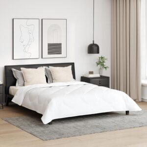 Vinterdyne med 2 puder - 240 × 220 cm, hvid microfiber (3-delt sæt)
