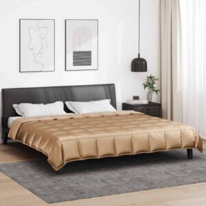 vidaXL Helårs dyne 220 x 260 cm 300 gsm Guld