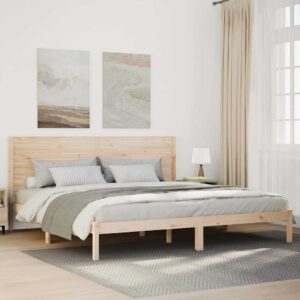 vidaXL ekstra lang sengeramme uden madras 180x210 cm massivt træ