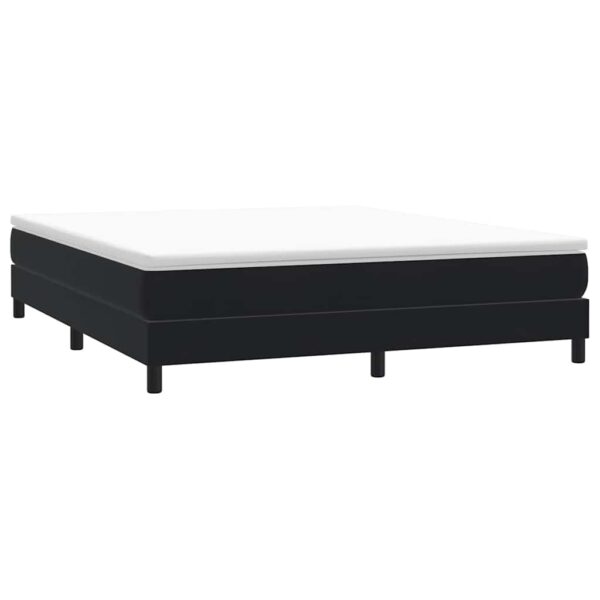 vidaXL kontinentalseng uden madras 180x210 cm fløjl sort