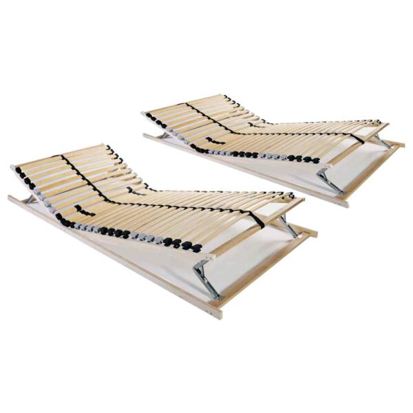 vidaXL lamelbunde til seng 2 stk. 28 lameller 7 zoner 70 x 200 cm