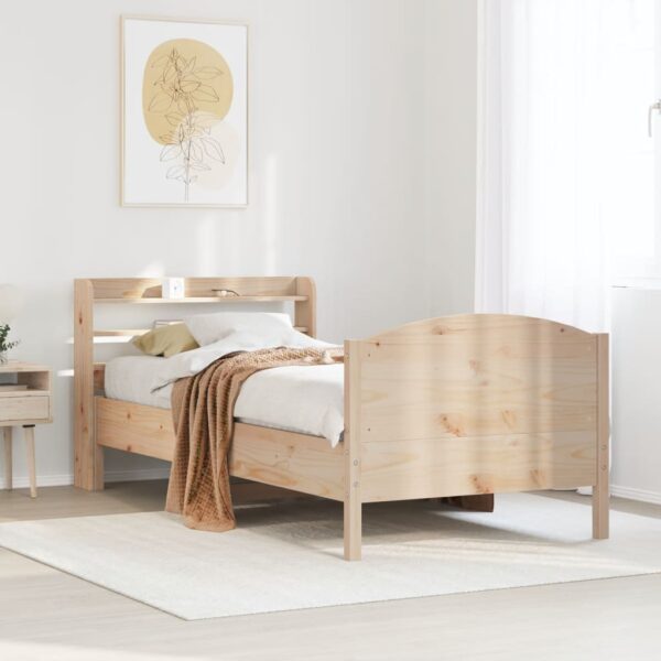 vidaXL sengeramme uden madras 100x200 cm massivt fyrretræ