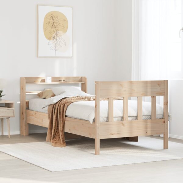 vidaXL sengeramme uden madras 90x200 cm massivt fyrretræ
