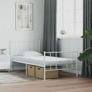 vidaXL skummadras 100x200 cm 7 zoner hårdhed 20 ILD hvid