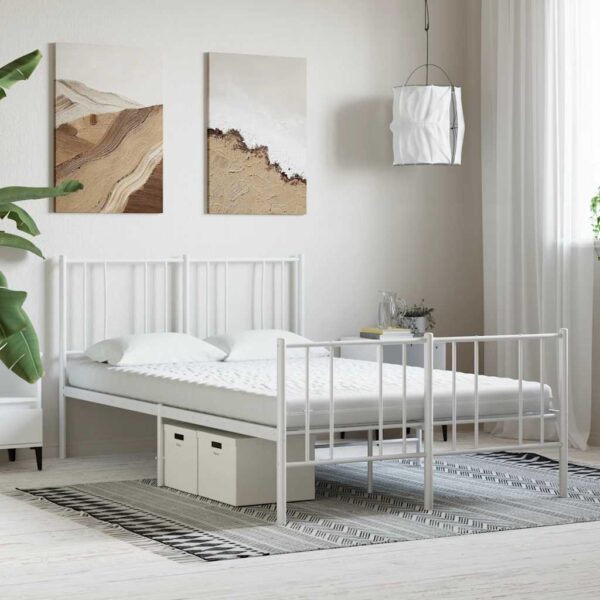 vidaXL skummadras 120x220 cm 7 zoner hårdhed 20 ILD hvid