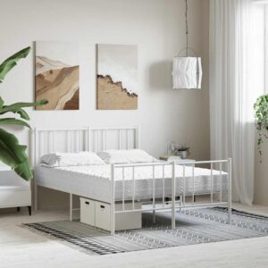 vidaXL skummadras 120x220 cm hårdhed H2 H3 hvid