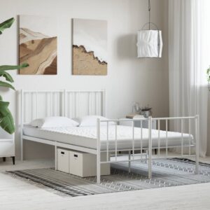 vidaXL skummadras 140x200 cm 7 zoner hårdhed 20 ILD hvid