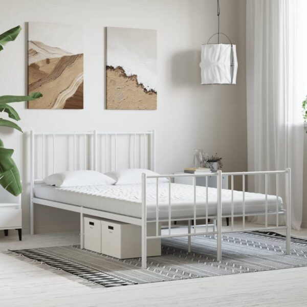 vidaXL skummadras 140x200 cm 7 zoner hårdhed 20 ILD hvid