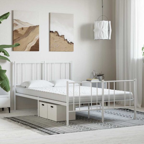 vidaXL skummadras 140x210 cm 7 zoner hårdhed 20 ILD hvid