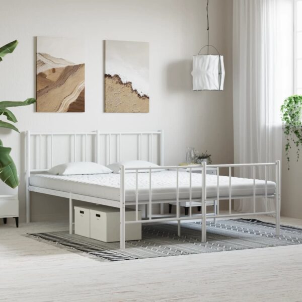 vidaXL skummadras 160x200 cm 7 zoner hårdhed 20 ILD hvid