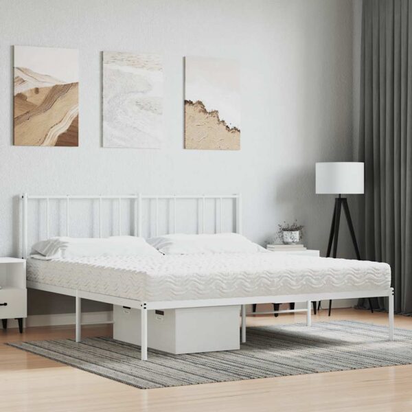 vidaXL skummadras 180x210 cm hårdhed H2 H3 hvid