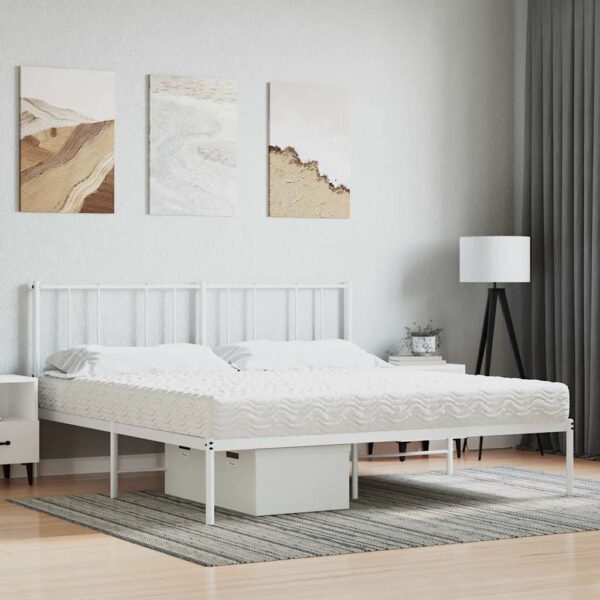 vidaXL skummadras 200x210 cm hårdhed H2 H3 hvid