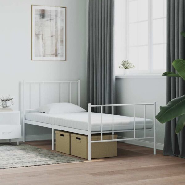 vidaXL skummadras 80x210 cm 7 zoner hårdhed 20 ILD hvid