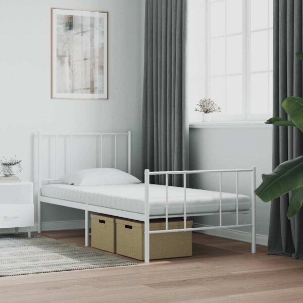 vidaXL skummadras 90x210 cm 7 zoner hårdhed 20 ILD hvid