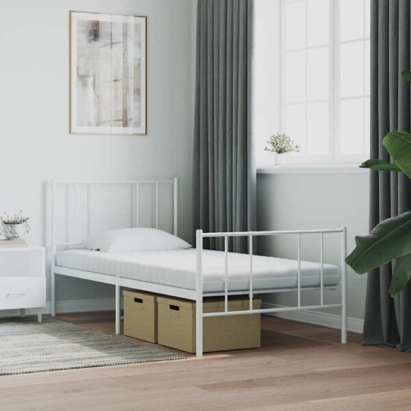vidaXL skummadras til børn 80x160 cm 7 zoner hårdhed 20 ILD hvid