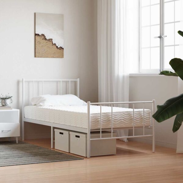 vidaXL skummadras til børn 80x160 cm hårdhed H2 H3 hvid