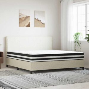 vidaXL springmadras m. pocket-fjedre medium 200x200 cm