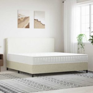 vidaXL springmadras m. pocket-fjedre medium fasthed 200x200 cm