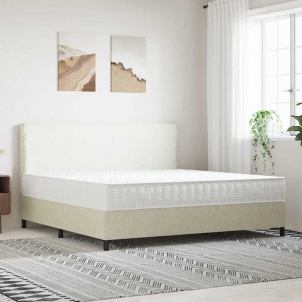 vidaXL springmadras m. pocket-fjedre medium fasthed 200x200 cm