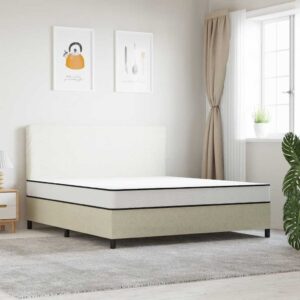 vidaXL springmadras med bonellfjedre 200x200 cm medium kingsize