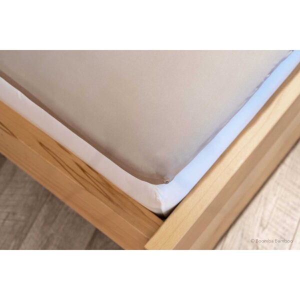 Beige bambus sengetøj til Premium madras top - 400TC Tanboocel - 100 % bambus - Blød Taupe, 140x200 cm / Blød taupe