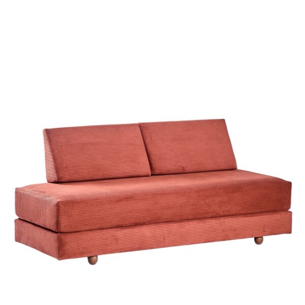 CASTELO 3-personers terracotta sovesofa