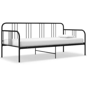 Dagsengsstel 90x200 cm i metal - sort