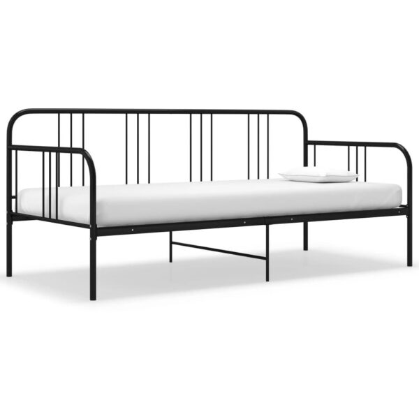 Dagsengsstel 90x200 cm i metal - sort
