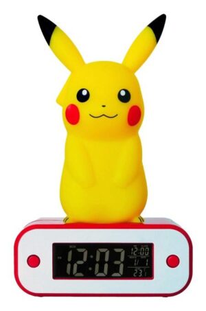 Digital vækkeur TEKNOFUN Pokémon Pikachu - rød/gul/hvid