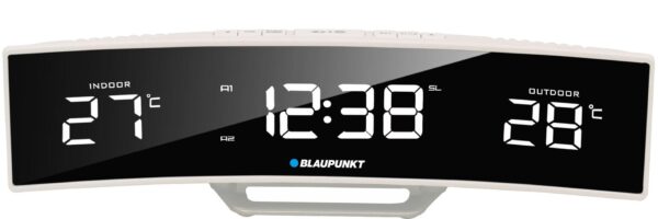 Digitalt vækkeur Blaupunkt CR12WH - sort/hvid