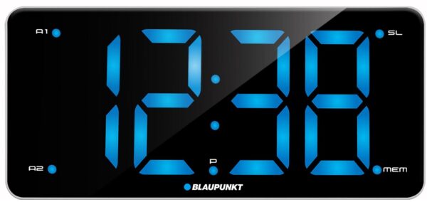 Digitalt vækkeur Blaupunkt CR15WH - sort/hvid
