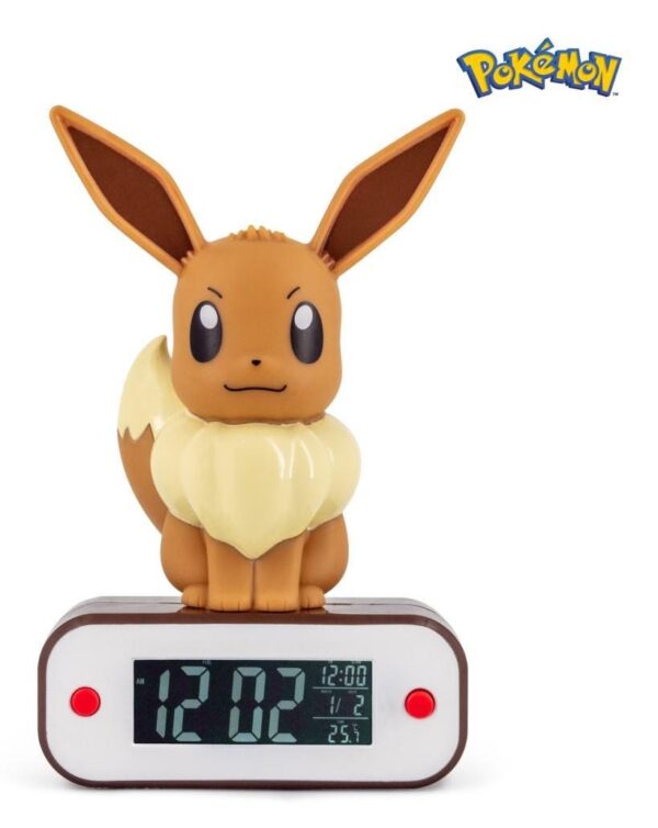 Digitalt vækkeur TEKNOFUN Pokémon Eevee 3D figur med lys