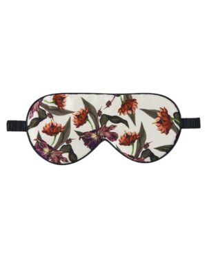 Fan Palm Cream Hibiscus 100% Mulberry Silk Sleeping Mask