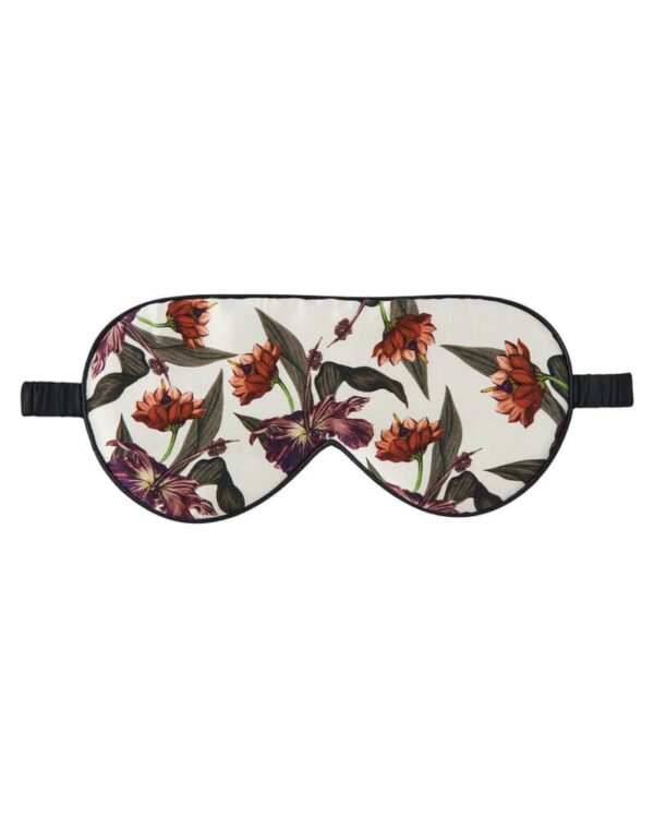 Fan Palm Cream Hibiscus 100% Mulberry Silk Sleeping Mask