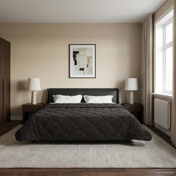 Helårsdyne 200 x 200 cm - antracit