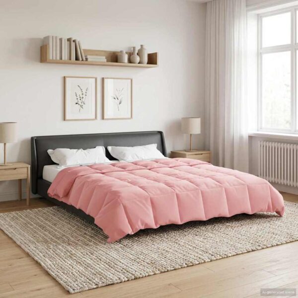 Helårsdyne 200 x 220 cm 4 årstider - lyserød