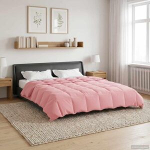 Helårsdyne 200 x 240 cm 4 årstider - lyserød
