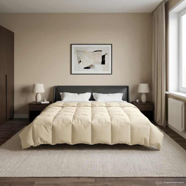 Helårsdyne 220 x 240 cm 4 årstider - creme