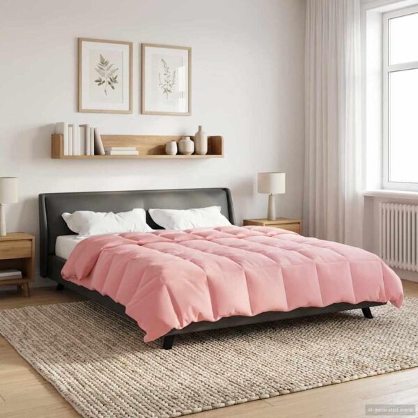 Helårsdyne 220 x 260 cm 4 årstider - lyserød