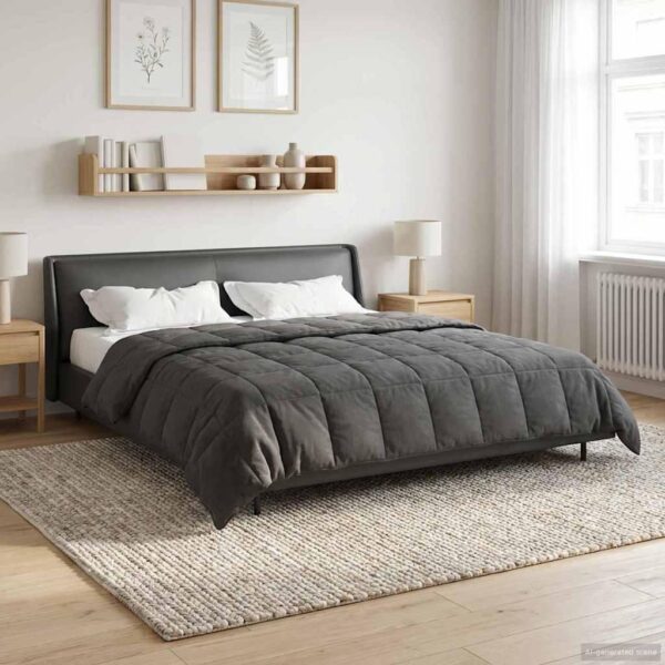Helårsdyne 220 x 260 cm - antracit