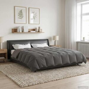 Helårsdyne 240 x 220 cm 4 årstider - lysegrå