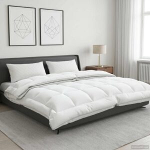 Helårsdyne 240 x 260 cm 4 årstider - hvid